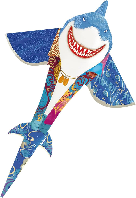Shark Kite for Kids & Adults, Outdoor Kite, Perfect for Beginners, Easy to use, Ideal for Beaches, backyards, Grassy Areas