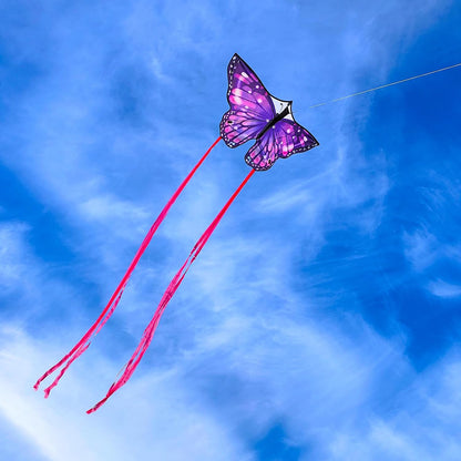 Large Butterfly Kite for Adults and Kids Ages 4-8 & 8-12 Easy to Fly, 55''X28'' Single Line Kite for Outdoor, Park or Beach