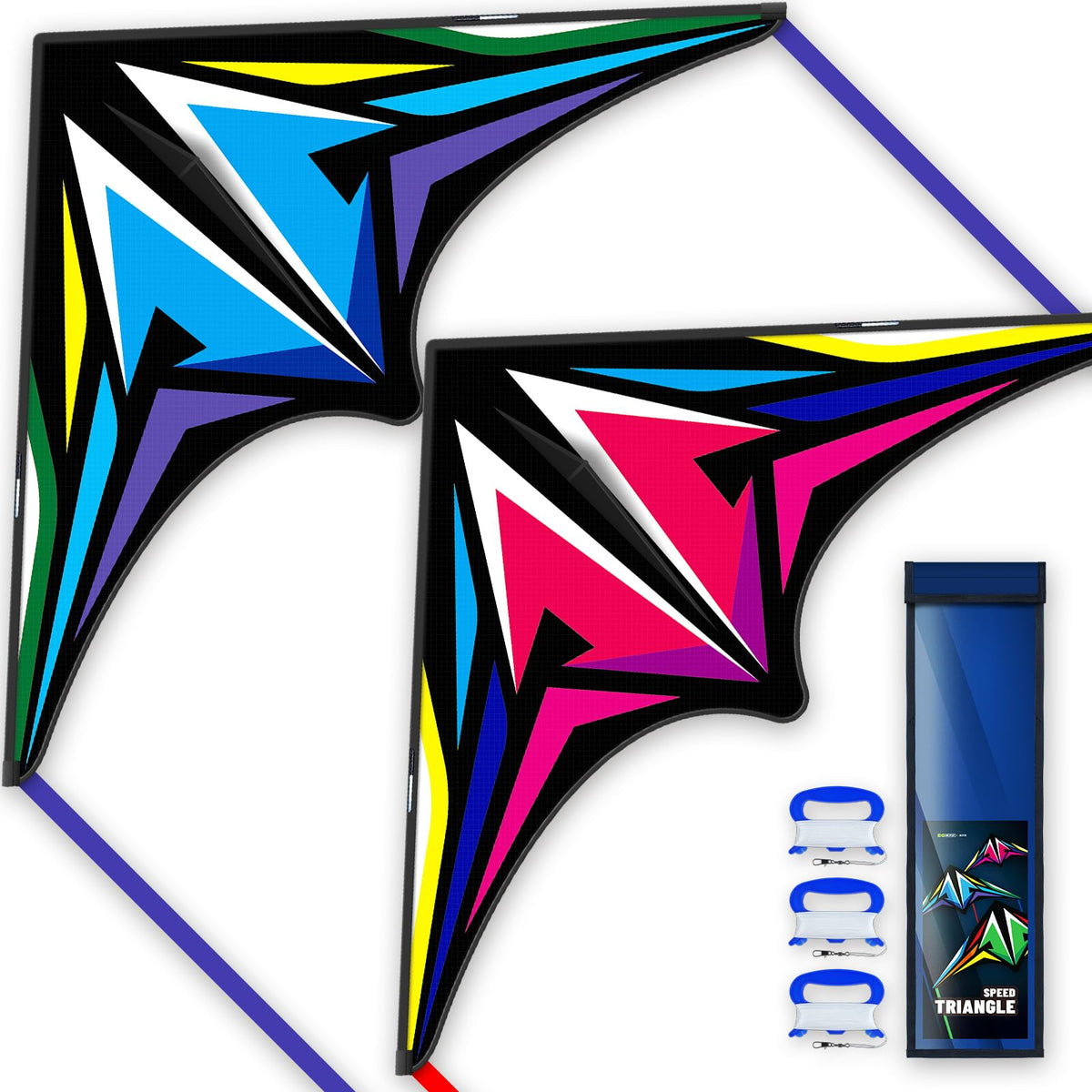 Delta Kite for Kids & Adults, Extremely Easy to Fly Kite, Suitable for Family outings, Outdoor Games and activitie
