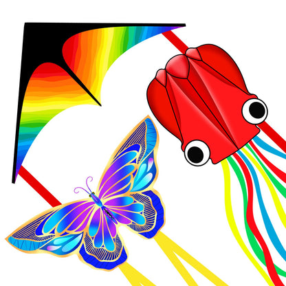 Xida Octopus Kites for Kids Ages 4-8 Easy to Fly, Big Beach Kite for Adults