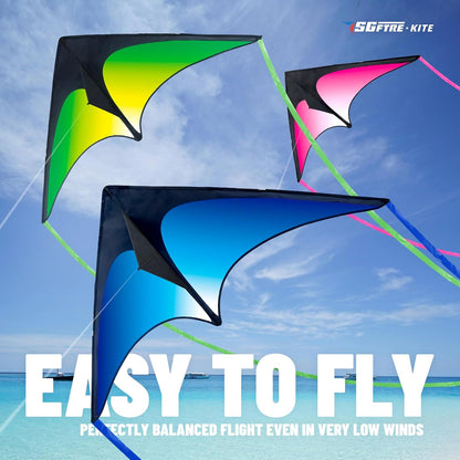 SGftre Delta Kite Three Set for Kids and Adults,Easy to Fly Adult Kites,Perfect Family Kite for Parks and Beach, Delta Kites for Fun Outdoor Activities