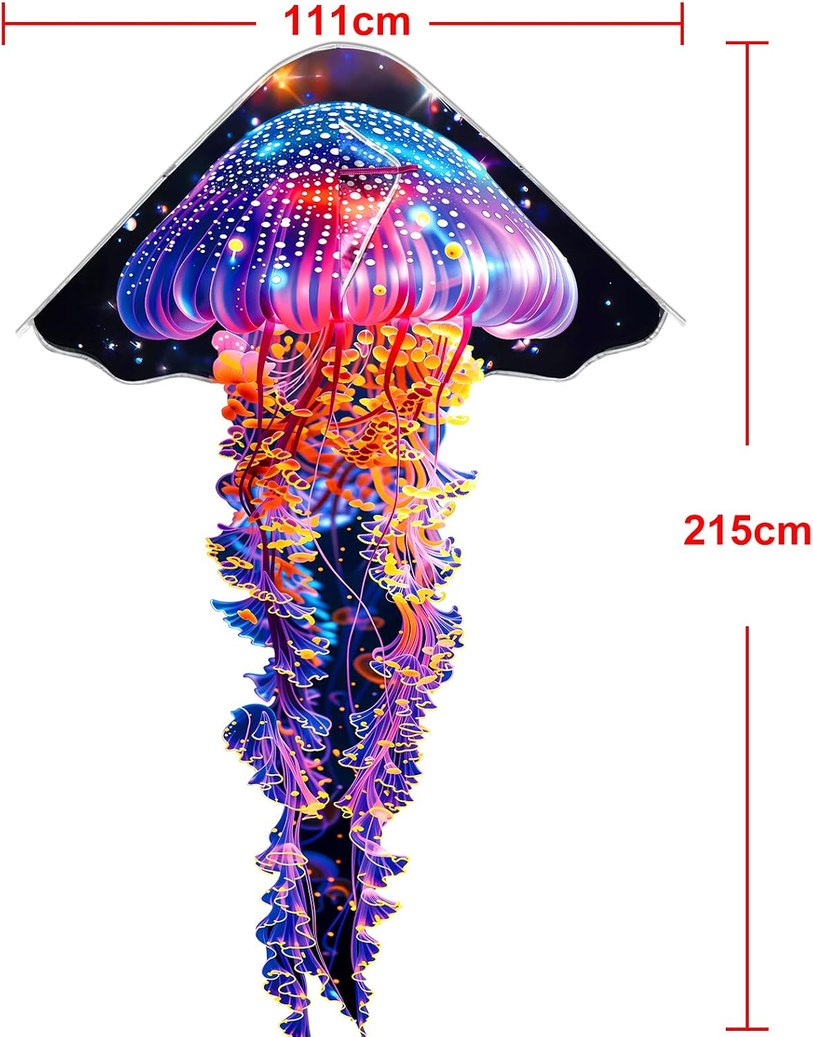 HENGDA KITE Octopus Kite Cuttlefish Kite for Kids Beginners and Adults,Jellyfish Kite,Easy to Fly and Assemble,Suitable for Outdoor Activities