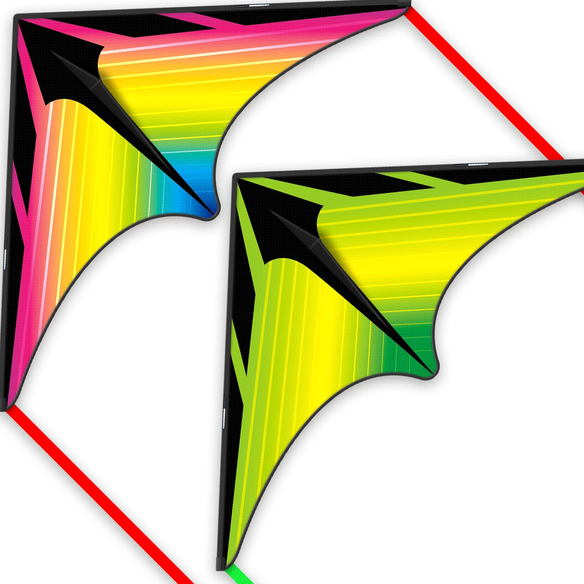 3 Piece Set Delta Kites for Kids & Adults,Easy to Fly Kite with Classic Triangle,Perfect Kites for Family Trip, Excellent Outdoor Activity and Games Toys, Best Choice for Beginners.(Delta, 3)