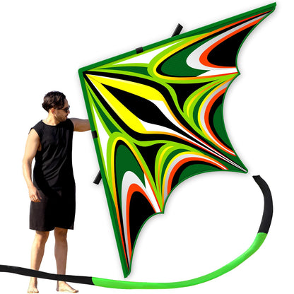 SGftre Delta Kite for Kids & Adults，Extremely Easy to Fly for Beginners，Kites for Beach Trip Park Family Outdoor Activities