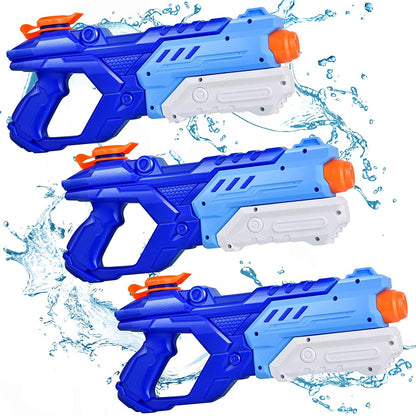 Quanquer Water Guns for Kids Adults - 3 Pack Super Squirt Water Toy Gun 600CC High Capacity Long Shooting Range Soaker Blaster for Swimming Pool Beach Outdoor Fighting Party
