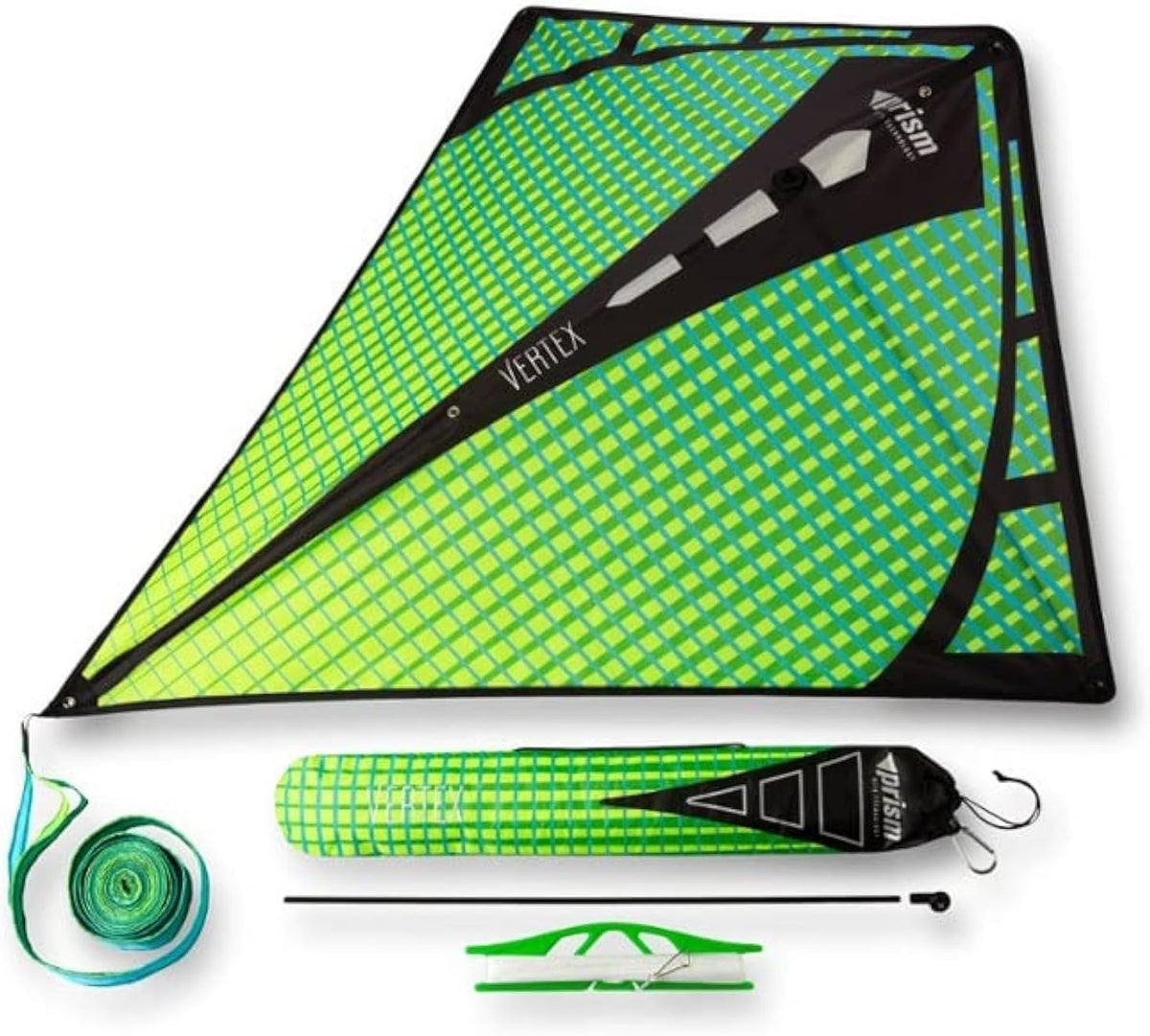 Prism Kites Vertex Diamond – Classic Single-Line Kite – Easy to Assemble – Tail and Spare Parts Included