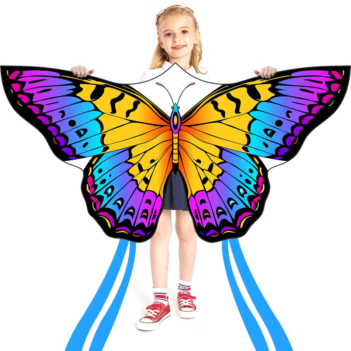 HONBO Butterfly Kites for Kids & Adults, Easy to Fly for Beginners, Each Kite with 300ft Line Handle,Beginner Kite for Kids Ages 4-8,Beach Kites for Outdoor Activities & Family Trip