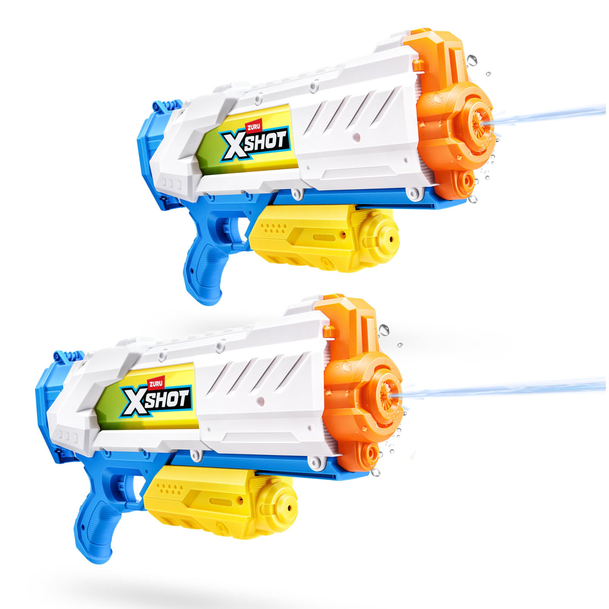 XSHOT Water Fast-Fill Medium Water Blaster (2 Pack) by ZURU, Watergun, 2 Pack X Shot Water Blaster (Fills with Water in just 1 Second!)