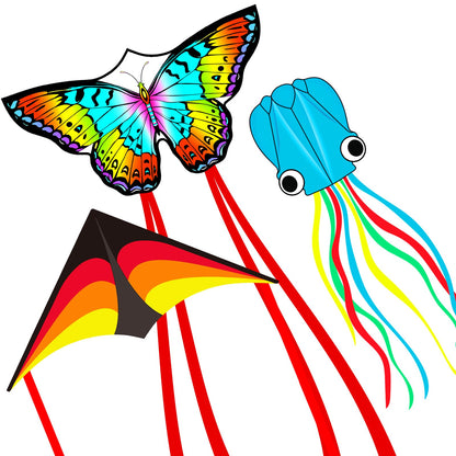 Large Octopus Kites for Kids & Adults, Big Beginner Beach Kites