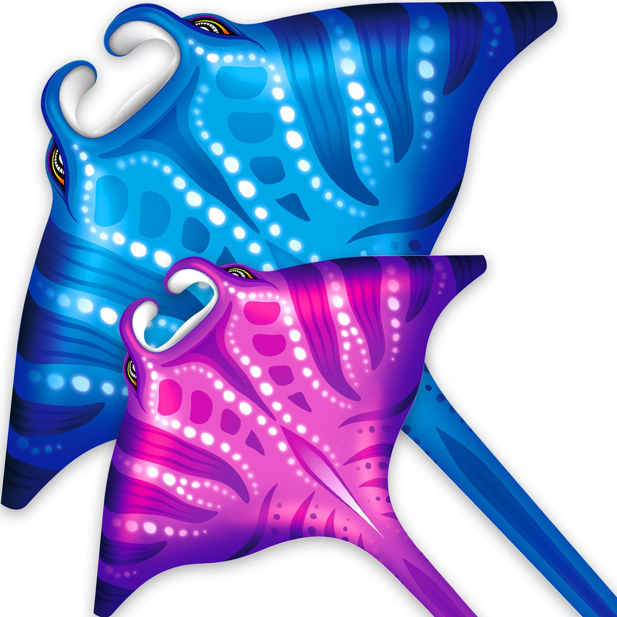 SGftre 3 Piece Set Butterfly Delta Octopus Kites for Kids and Adults，Easy to Fly for Outdoor Adults Children Line Kite for Kids Toy (Gradient Grassland Rainbow+Octopus Red+Blue Dreamy Butterfly, 3)