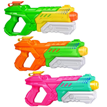 Quanquer 3 Pack Water Guns for Kids Adults - 600CC Squirt Water Toy Gun Super Blaster Soaker Long Range High Capacity Summer Swimming Beach Outdoor Water Fighting Play Pool Toys for Boys Girls (Blue)