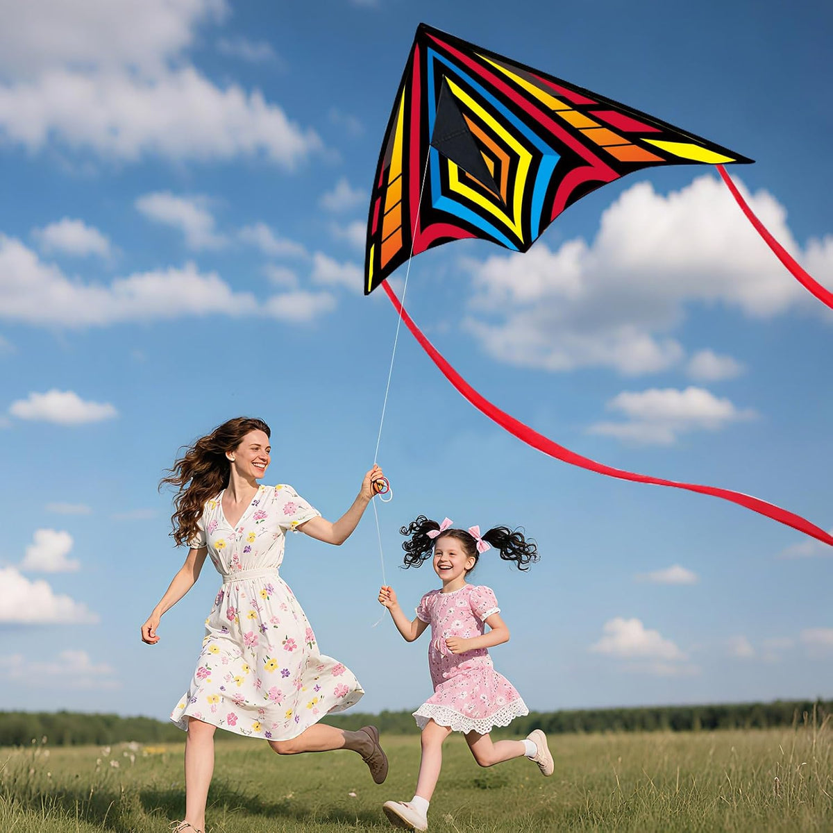 Delta Beginner Kite for Kids & Adults, Easy to Fly Beach Kite