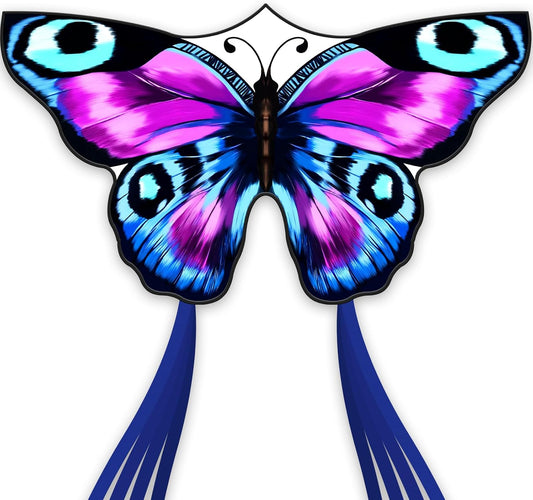 SGftre Colorful Butterfly Kite,Easy to Fly Large Outdoor Kite for Kids & Adults, Beach & Park Toys with Durable Nylon, Family Fun Activities
