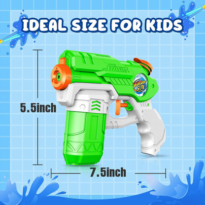 Water Guns for Kids Adults, 6 Pack Squirt Guns Soaker Blaster 220CC Capacity Long Range Super Water Gun Pistols for Boys Girls Toddlers Swimming Pool Water Toys (6)