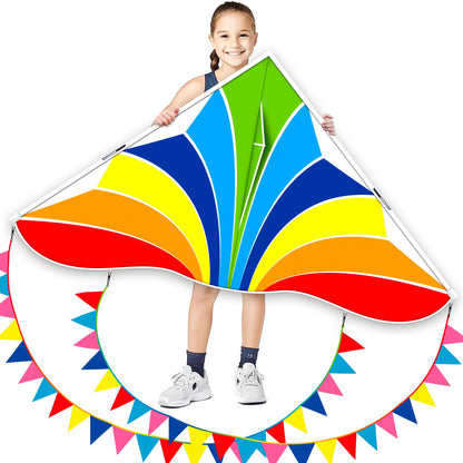 SGftre Delta Kite Three Set for Kids and Adults,Easy to Fly Adult Kites,Perfect Family Kite for Parks and Beach, Delta Kites for Fun Outdoor Activities