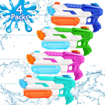 600cc Water Gun for Kids Adults：6 Pack Squirt Blasters Super Water Gun Soaker with Long Range High Capacity for Boys Girls Summer Swimming Pool Beach Outdoor Water Fighting Play Toys Party Favors