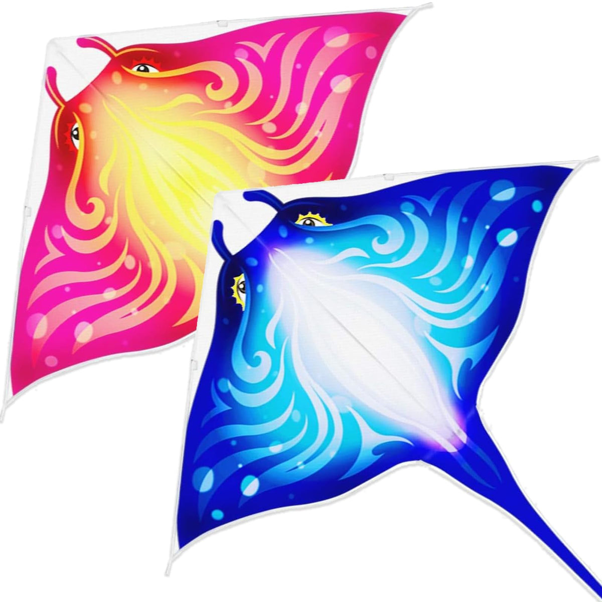 Devil Fish Kite for Kids Ages 4-12, Easy to Fly Beach Kites for Adults