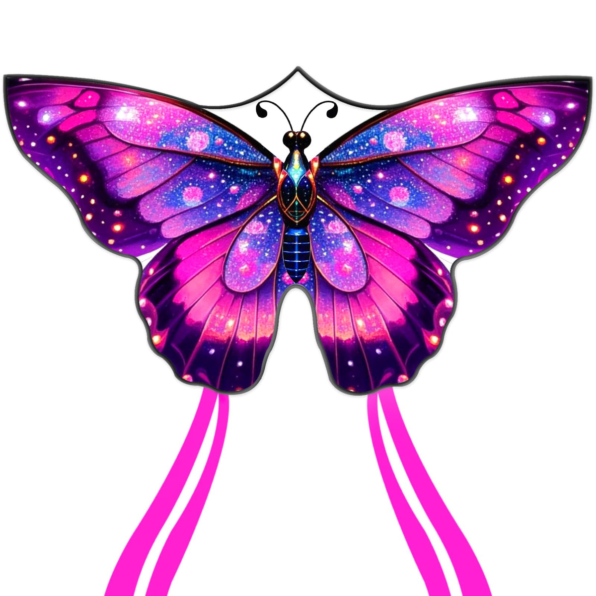 Large Butterfly Kite for Adults and Kids Ages 4-8 & 8-12 Easy to Fly, 55''X28'' Single Line Kite for Outdoor, Park or Beach