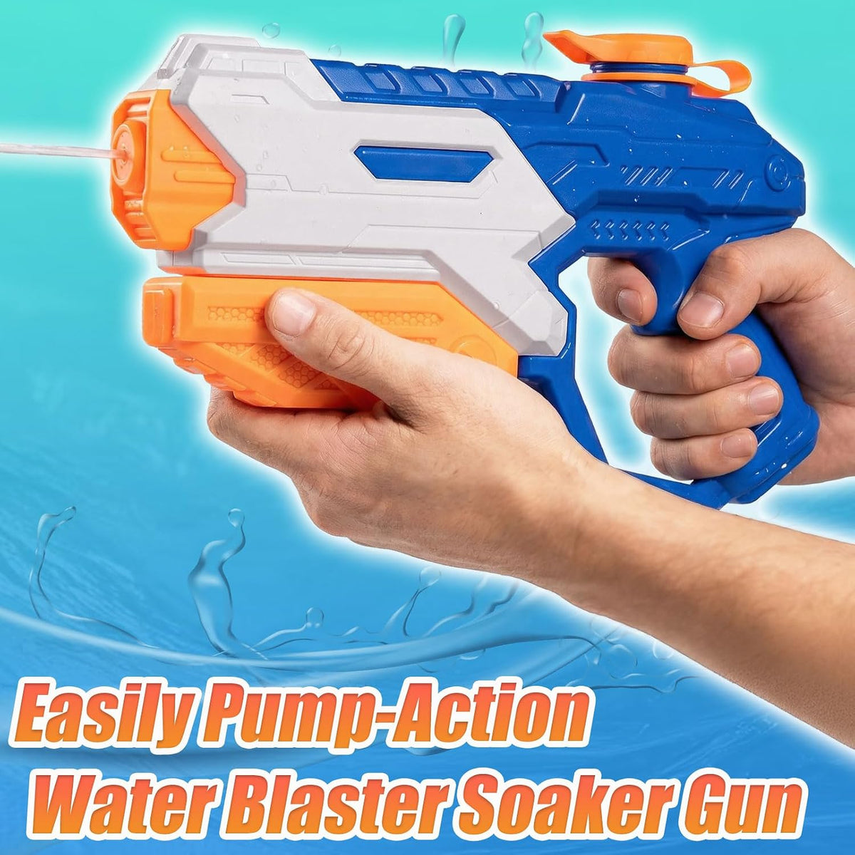 5 Pack Water Gun for Kids Adults - Long Range Super Water Blaster Soaker Squirt Gun, Summer Outdoor Toy for Boys Girls Swimming Pool, Beach, Yard, Water Fighting Play Party
