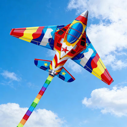 HENGDA KITE 2 Pack Fighter Plane Airplane Kites for Adults,Easy to Fly