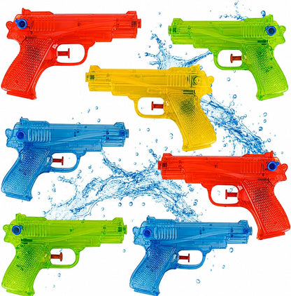 ArtCreativity 12 Pack 5.5 Inch Water Squirt Guns for Pool & Party Favors
