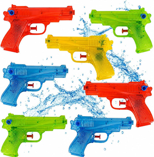 ArtCreativity 12 Pack 5.5 Inch Water Squirt Guns for Pool & Party Favors