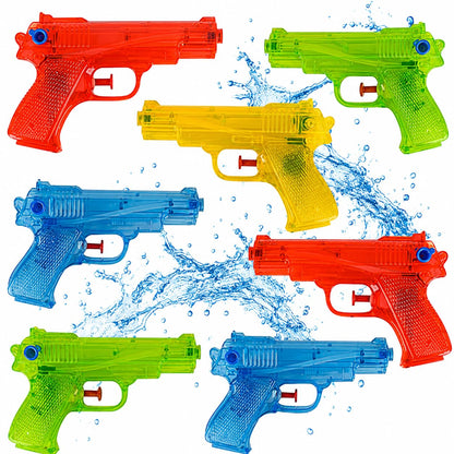 ArtCreativity 12 Pack 5.5 Inch Water Squirt Guns for Pool & Party Favors