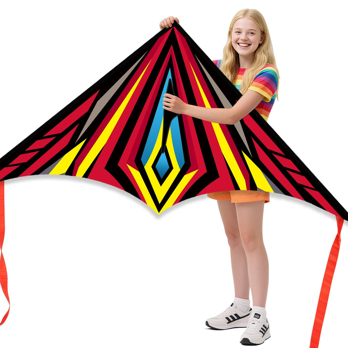Delta Beginner Kite for Kids & Adults, Easy to Fly Beach Kite