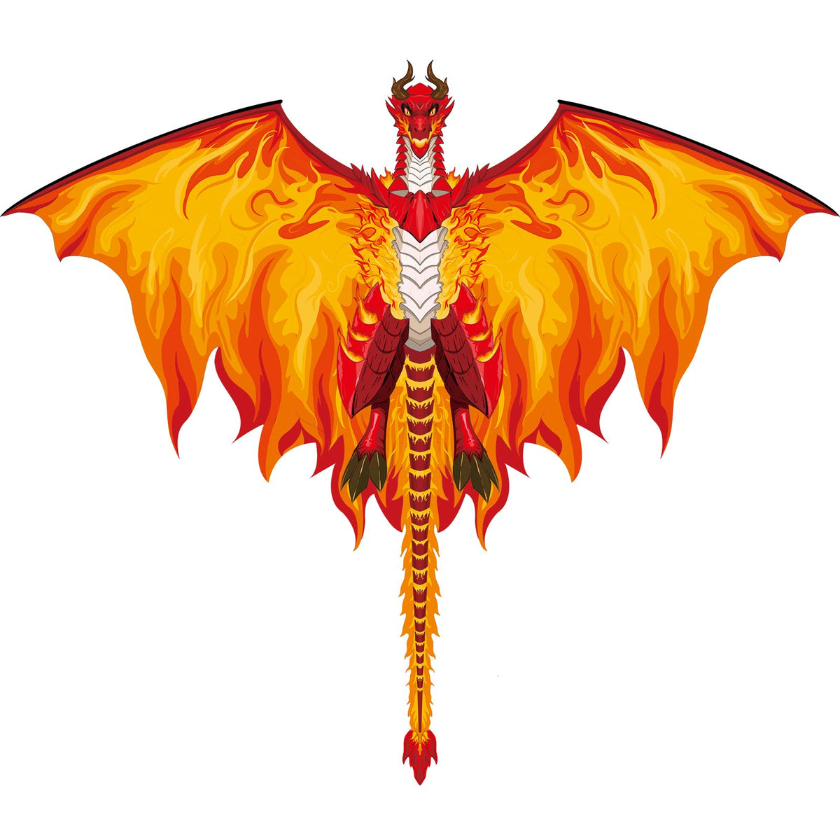 Large Dragon Kite for Kids & Adults, Easy to Fly Outdoor Beach Park Kite