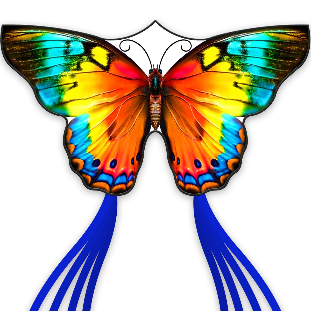 SGftre Colorful Butterfly Kite,Easy to Fly Large Outdoor Kite for Kids & Adults, Beach & Park Toys with Durable Nylon, Family Fun Activities