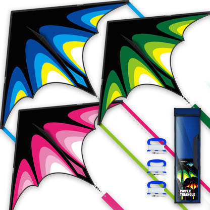 SGftre Delta Kite Three Set for Kids and Adults,Easy to Fly Adult Kites,Perfect Family Kite for Parks and Beach, Delta Kites for Fun Outdoor Activities