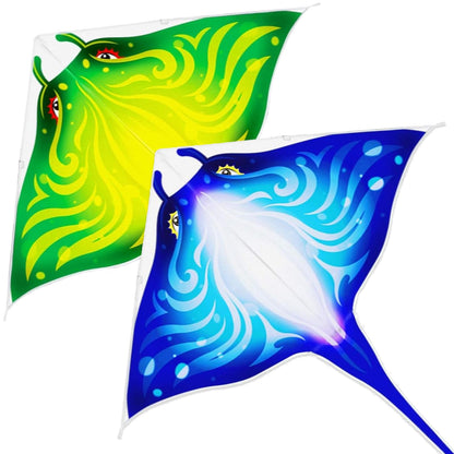 Devil Fish Kite for Kids Ages 4-12, Easy to Fly Beach Kites for Adults