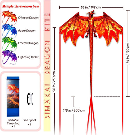 Simxkai Kites, Easy to Fly for Kids, Adults & Beginners, Beach & Park