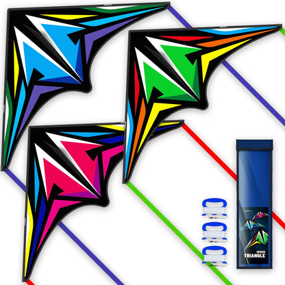 Delta Kite for Kids & Adults, Extremely Easy to Fly Kite, Suitable for Family outings, Outdoor Games and activitie