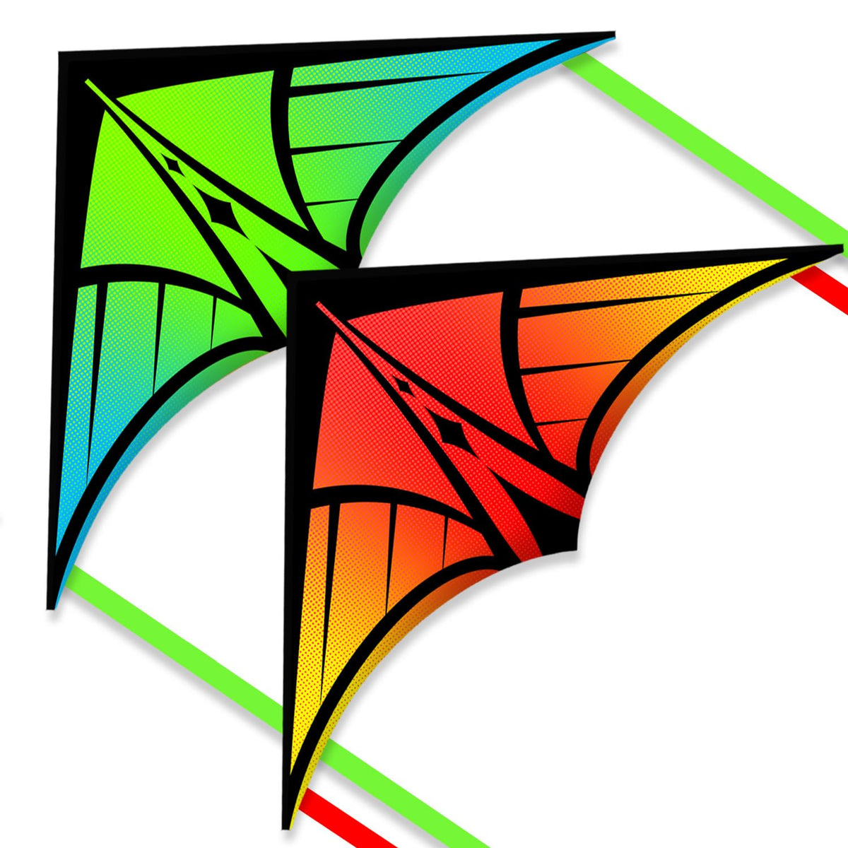 Large Delta Kite for Kids & Adults, Easy to Fly Kite with Line
