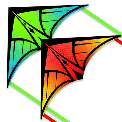 Large Delta Kite for Kids & Adults, Easy to Fly Kite with Line