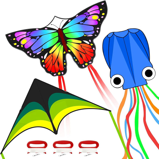 Single Line Kite Set for Kids & Adults Easy to Fly, Beginner Kite for Beach
