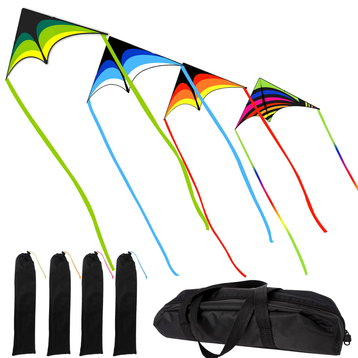 Delta Kite for Kids Ages 4-12, Extremely Easy to Fly Beach Kites for Adults
