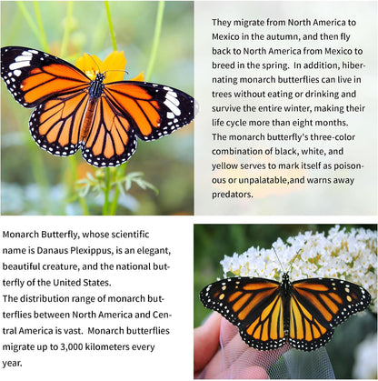 2024 New 55" Monarch Butterfly Kite for Kids and Adults Large Kites Easy to Fly Beginners Single Line String with Tail for Beach Trip Park Outdoor Activities
