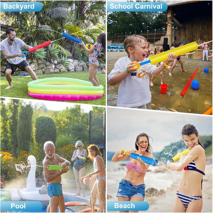 LQYoyz Water Gun, 6 Pack Super Water Soaker Blaster Squirt Guns