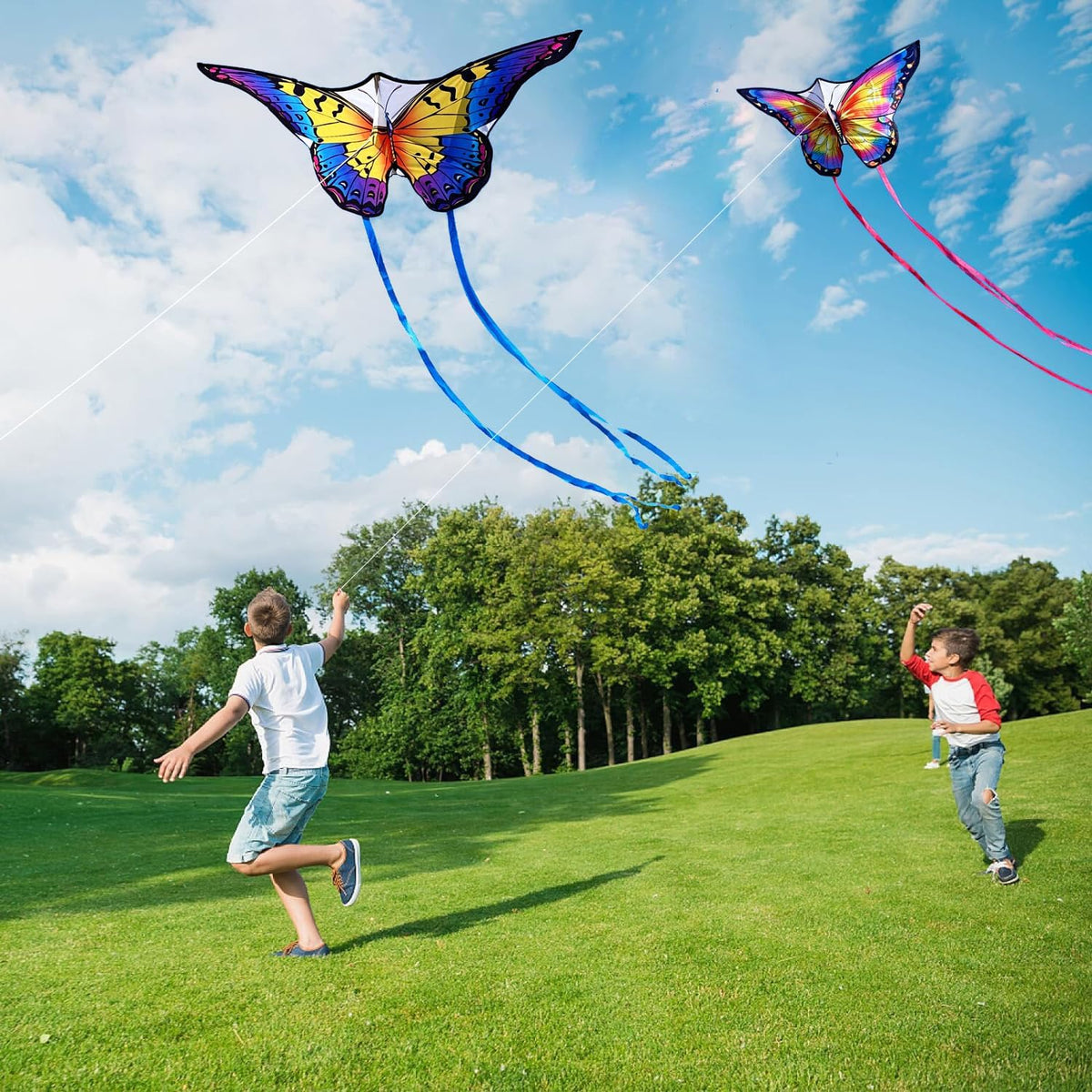 HONBO Butterfly Kites for Kids & Adults, Easy to Fly for Beginners, Each Kite with 300ft Line Handle,Beginner Kite for Kids Ages 4-8,Beach Kites for Outdoor Activities & Family Trip