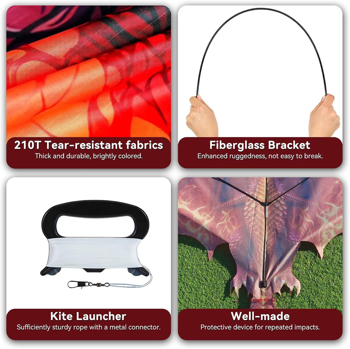 Dragon Kite for Kids and Adults, Easy to Fly for Beach