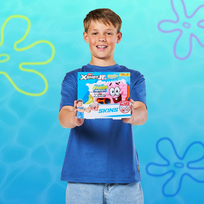 XSHOT Water Spongebob Jr Fast-Fill Water Blaster (2 Pack) by ZURU – Kid-Sized Water Blaster with Spongebob Design, Fast-Fill Tech, 30ft Range & 150ml (5 fl. oz.) Tank