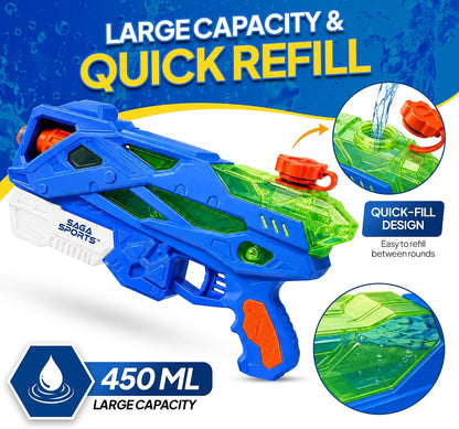 Water Gun Pack of 4, Water Guns for Adults & Kids
