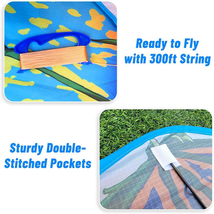 Dragon Kite for Kids & Adults, Easy to Fly Beach Kites for Boys & Girls