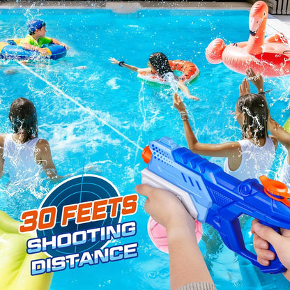 Quanquer Water Guns for Kids Adults - 3 Pack Super Squirt Water Toy Gun 600CC High Capacity Long Shooting Range Soaker Blaster for Swimming Pool Beach Outdoor Fighting Party