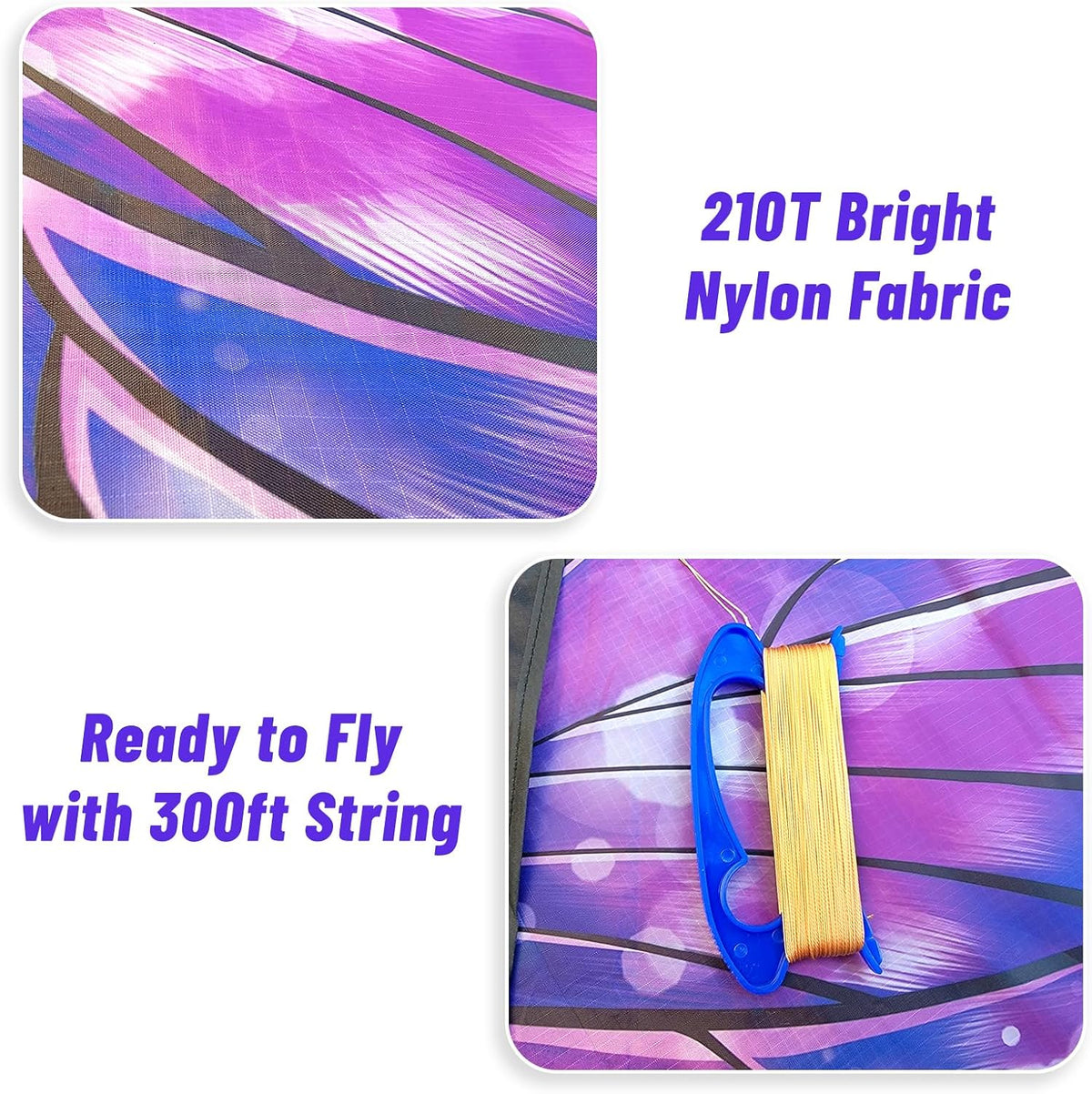 Butterfly Kite for Kids Adults, Easy to Fly Beach Kites for Girls & Boys