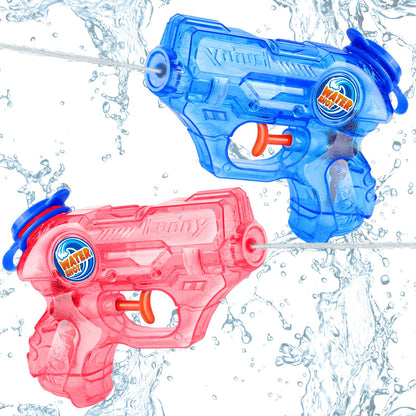 Mini Water Gun for Kids Toddler, 2 Pack Squirt Blasters Water Guns Toys