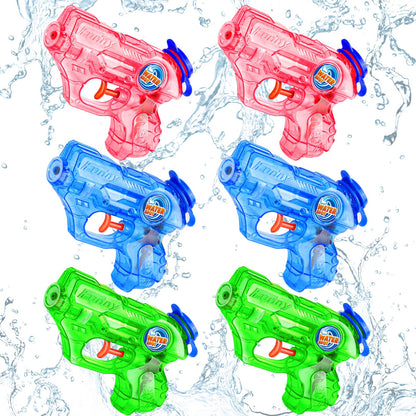 Mini Water Gun for Kids Toddler, 4 Pack Squirt Soaker Blasters Water Guns