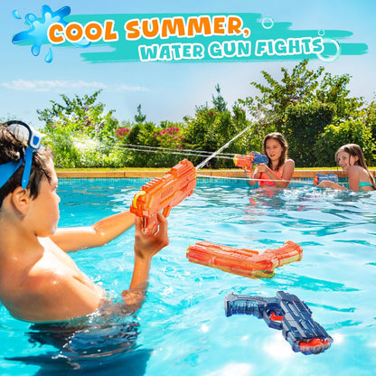 LQYoyz 2 Pack Water Guns for Kids Adults, Small Squirt Guns